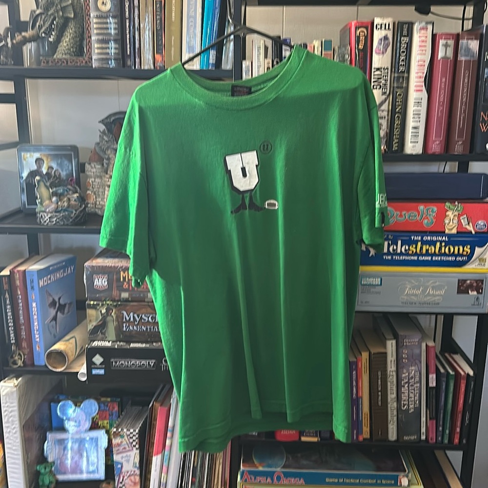 Undefeated Kelly green football shirt